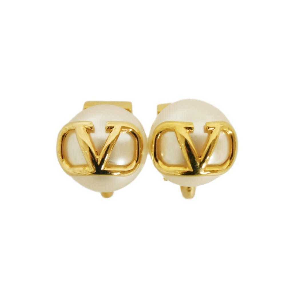 VALENTINO White Pearl Earrings